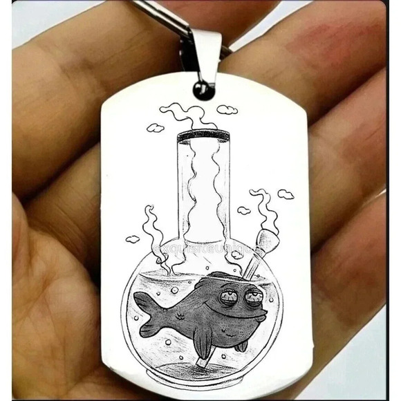 High Fish In The Tank Hot Funny Cute Anime Keychain - Picture 1 of 1